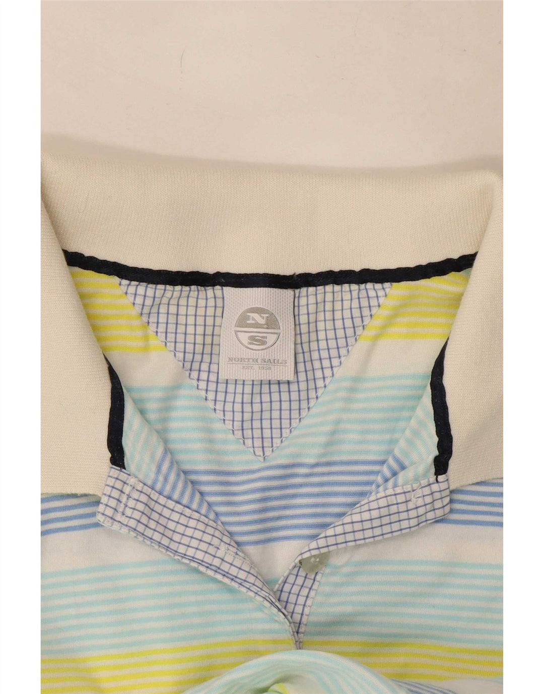 Polo da donna North Sails UK 12 cotone a righe multicolore medio