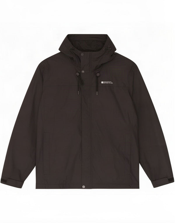 Giacca antipioggia da uomo con cappuccio Mountain Warehouse UK 42 XL Poliestere nero