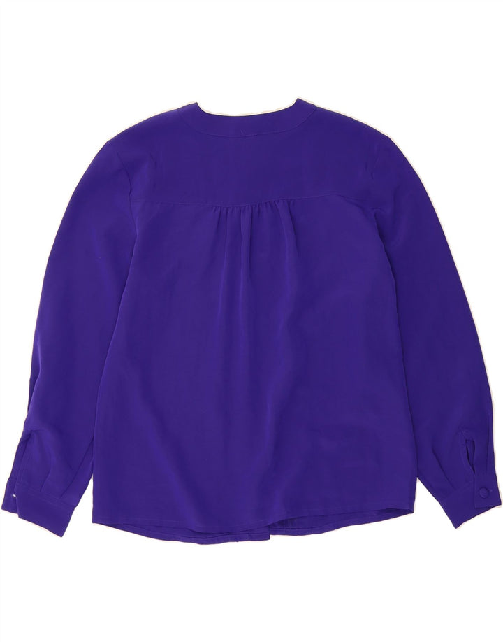 VINTAGE Womens Shirt Blouse US 10 Large Purple Polyester Vintage Vintage and Second-Hand Vintage from Messina Hembry 