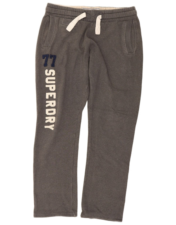 Superdry Pantalon De Survêtement Graphique Homme Gris Moyen Coton