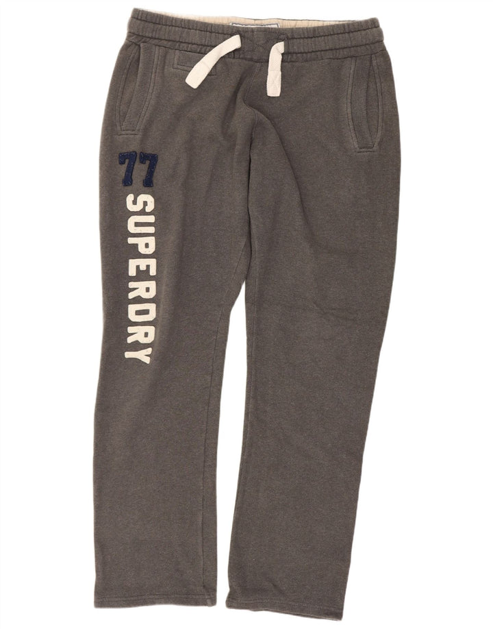 Superdry Pantalon De Survêtement Graphique Homme Gris Moyen Coton