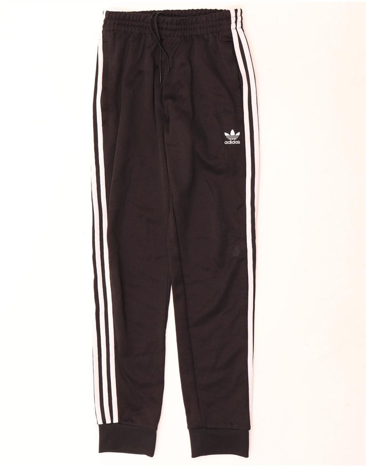 Adidas Mens Tracksuit Trousers Joggers XS Black Polyester
