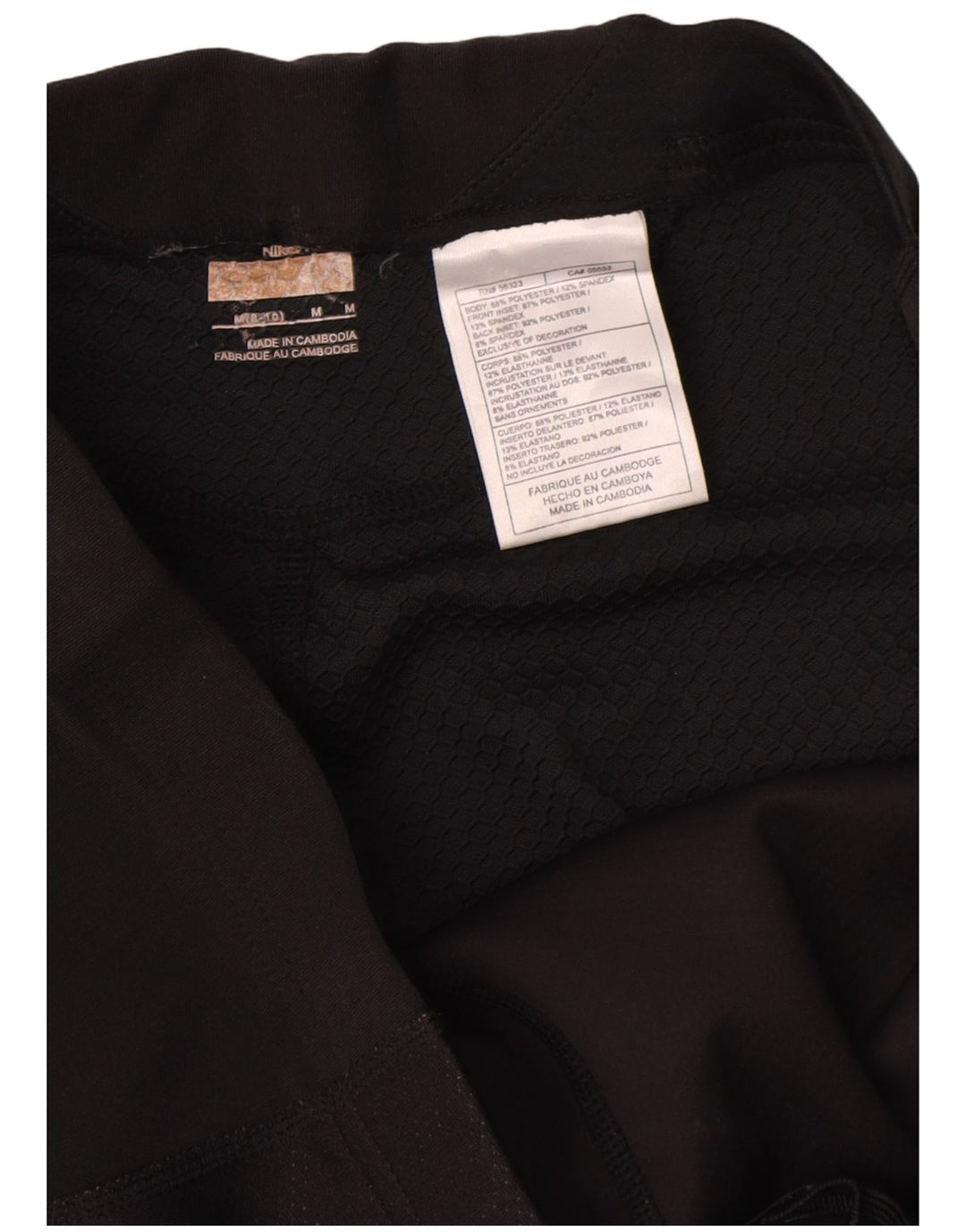 Leggings pentru femei Nike US 8/10 Poliester mediu negru