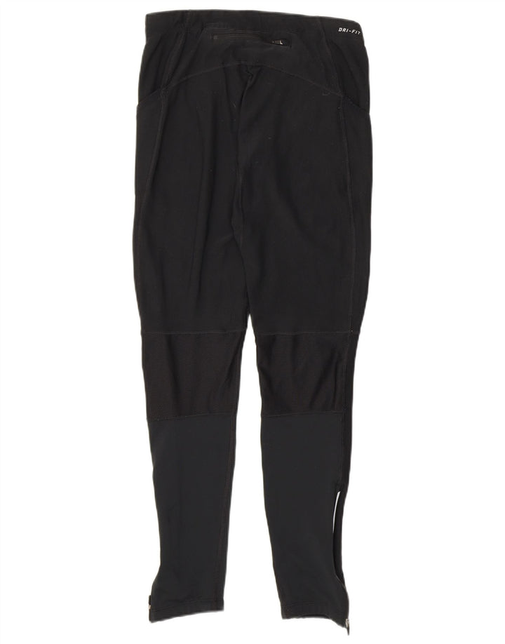 Damskie legginsy Nike Dri Fit UK 12, poliester w kolorze średniej czarnej kolorystyki