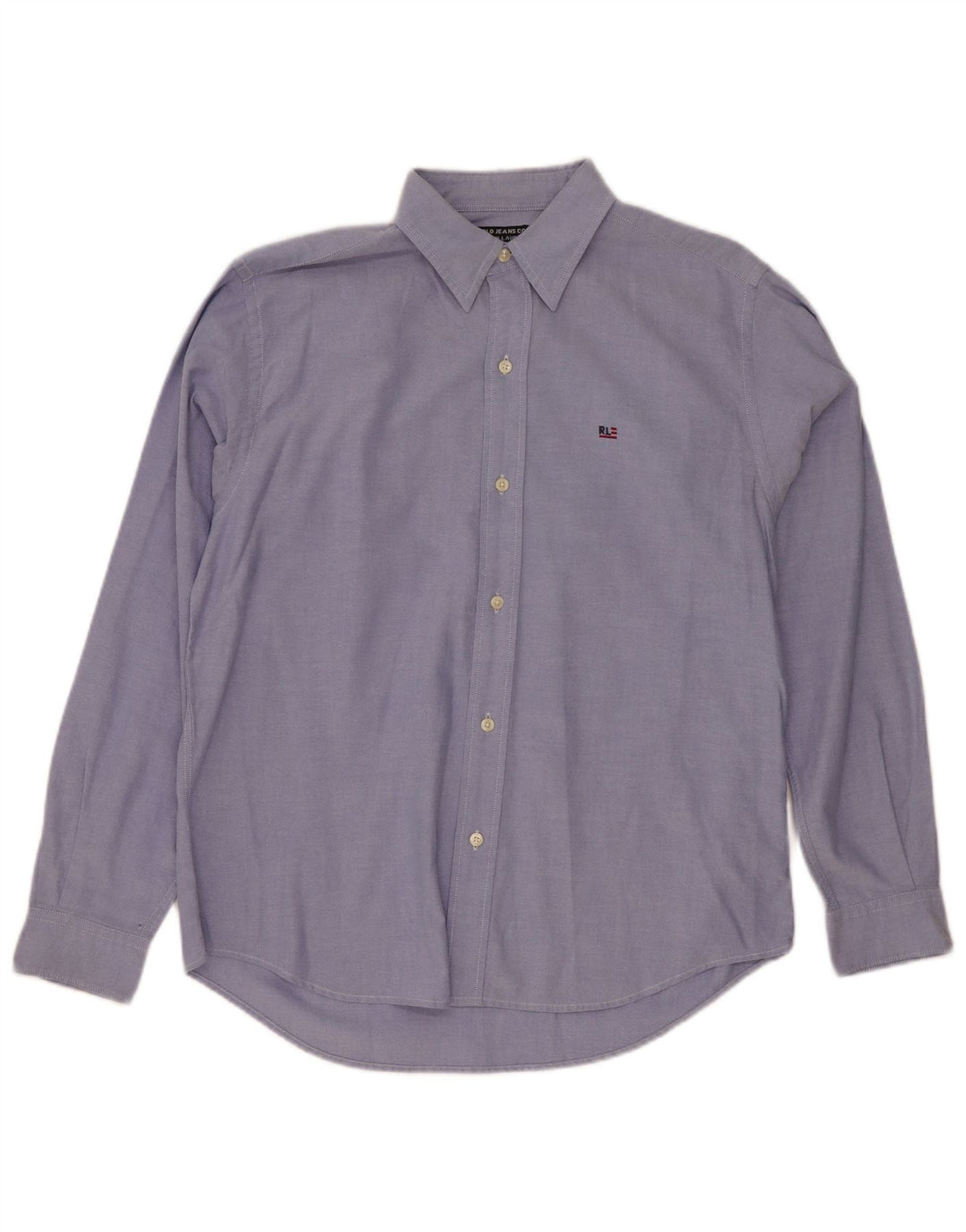 Ralph Lauren Mens Shirt Medium Blue Cotton Classic