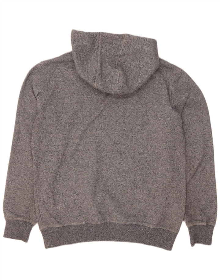 Ellesse Mens Graphic Hoodie Jumper Medium Grey Flecked Cotton