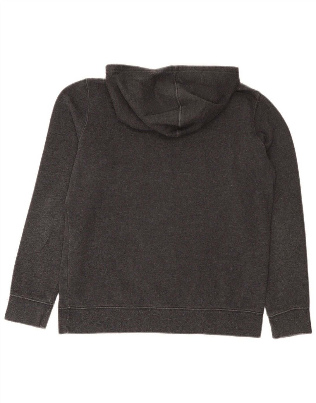 Gap Womens Graphic Hoodie Jumper UK 14 Medium Grey Cotton