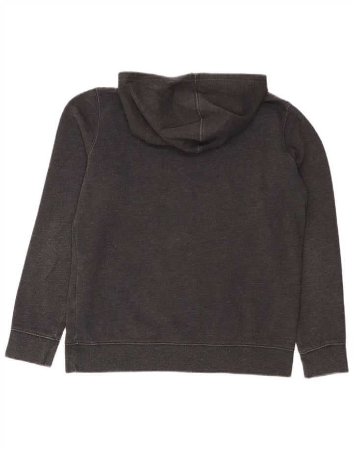 Gap Womens Graphic Hoodie Jumper UK 14 Medium Grey Cotton