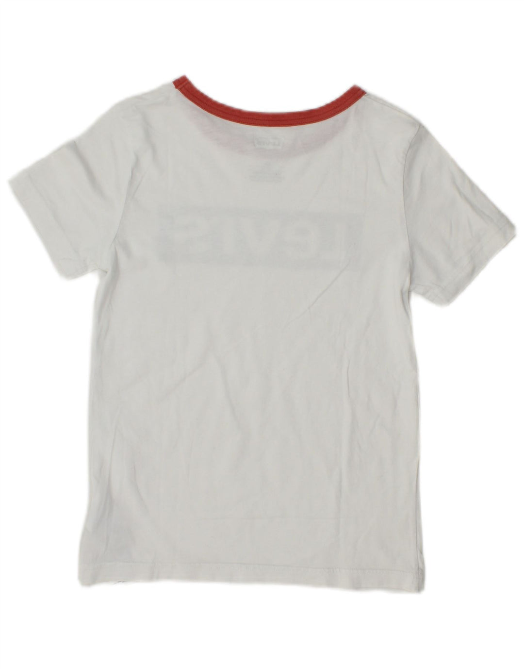 LEVI'S Boys Graphic T-Shirt Top 9-10 Years White Cotton
