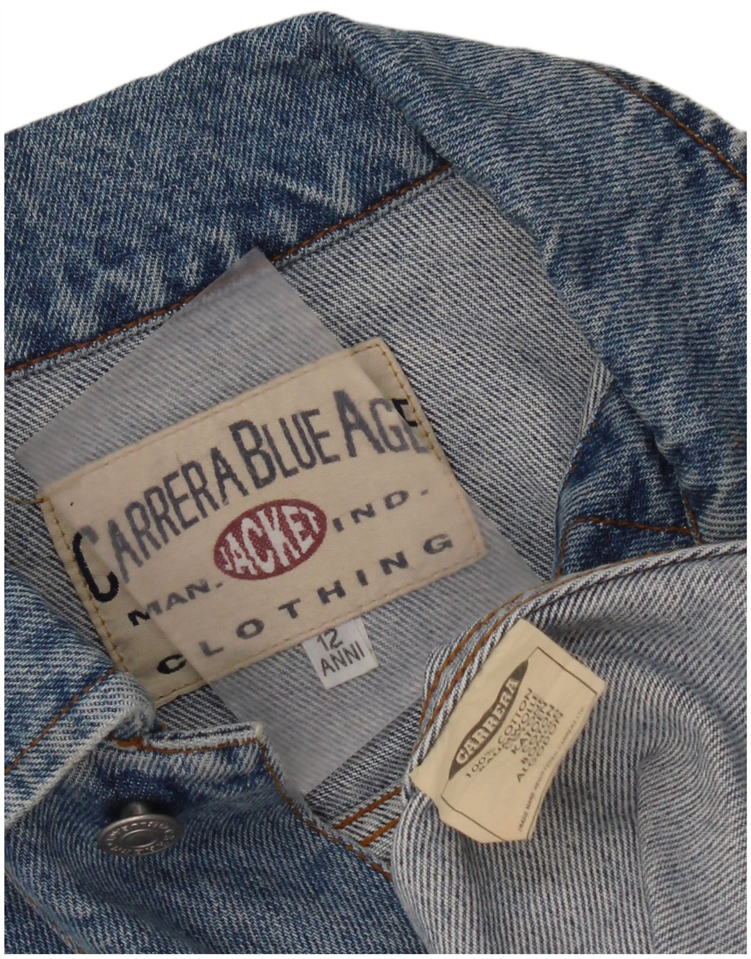 Carrera Boys Denim Jacket 11-12 Years Blue Cotton