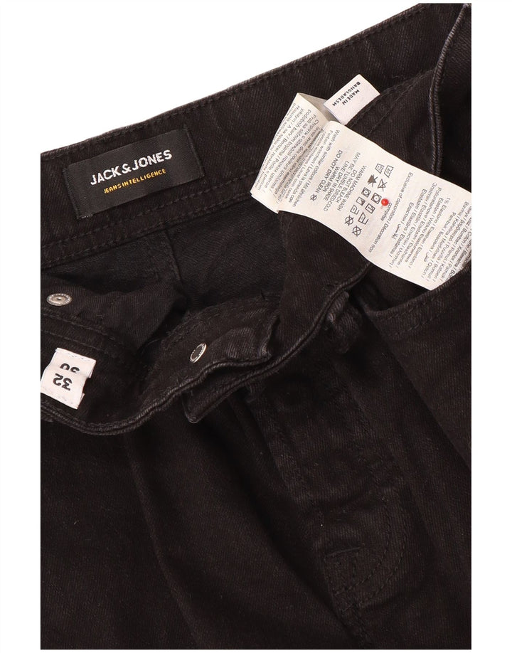 Jack & Jones Mens Slim Jeans  W32 L30 Black Cotton