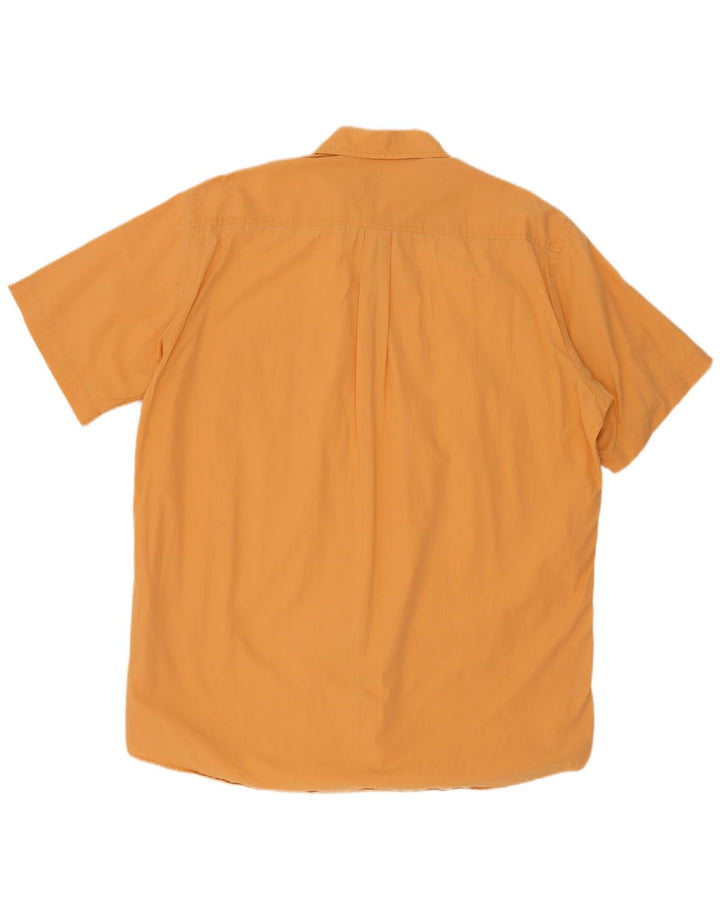 Kappa Mens Short Sleeve Shirt 3XL Orange Cotton