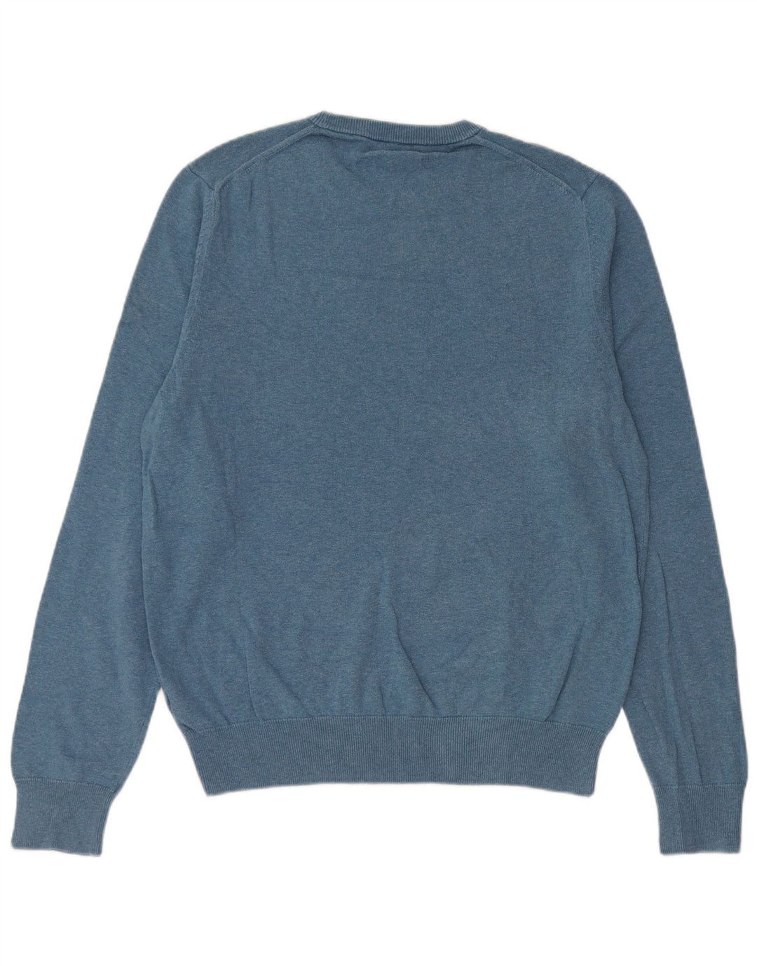 Marks & Spencer Mens Crew Neck Jumper Sweater Medium Blue Cotton