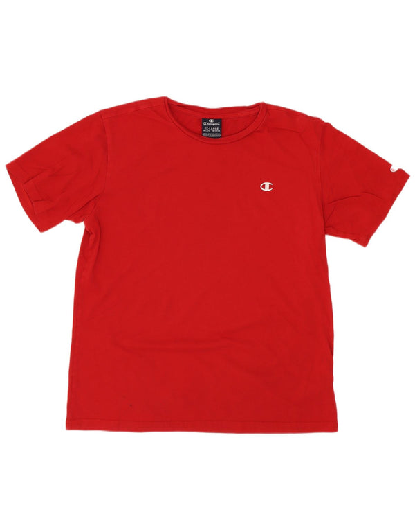 Champion Camiseta para niño Top 15-16 años 2XL Algodón rojo