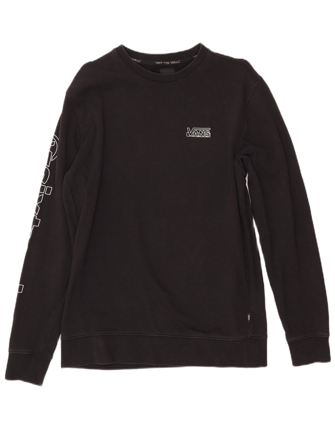 Felpa grafica da uomo VANS maglione medio cotone nero