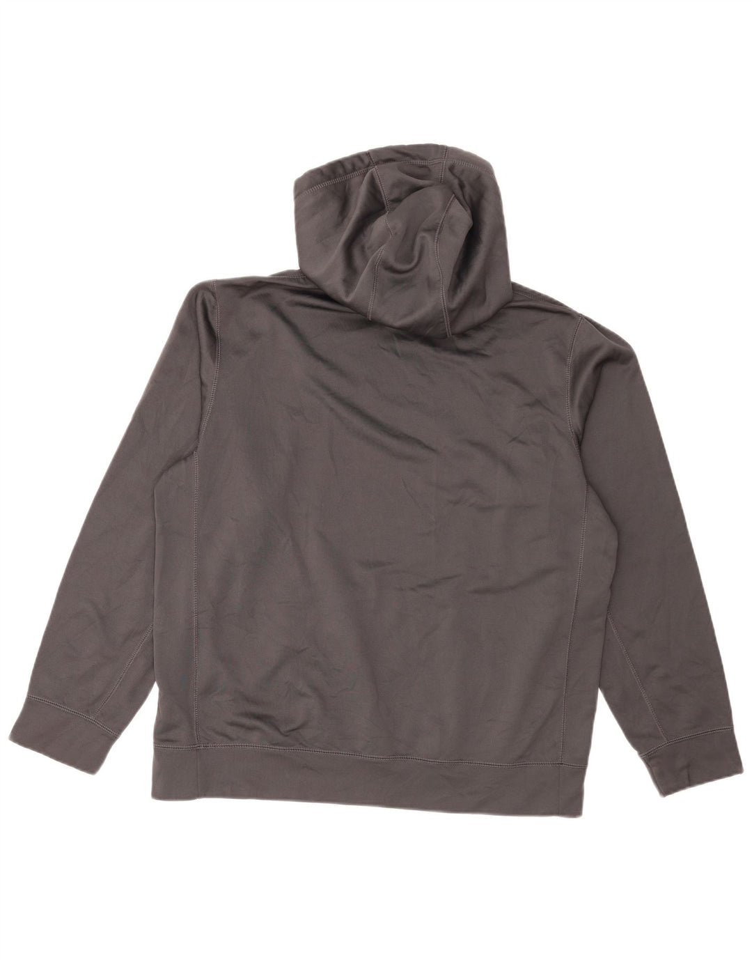 Nike Mens Therma-Fit Graphic Hoodie Jumper Large Grey Polyester