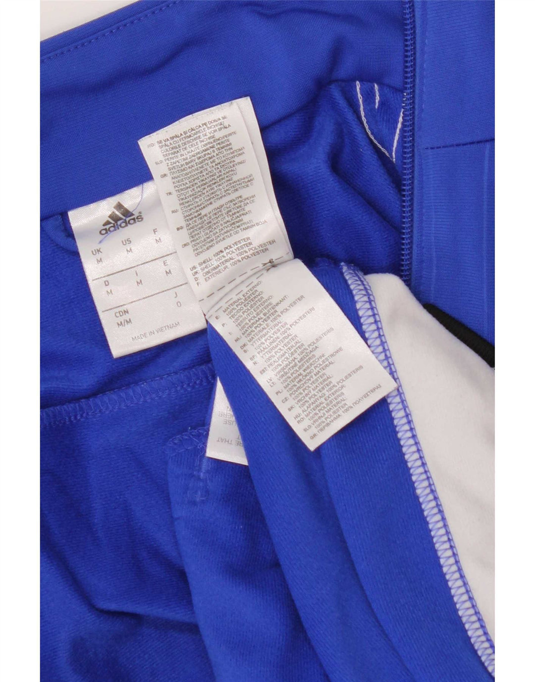 Adidas férfi grafikus tréningruha felső kabát Medium Blue Coloururblock poliészter