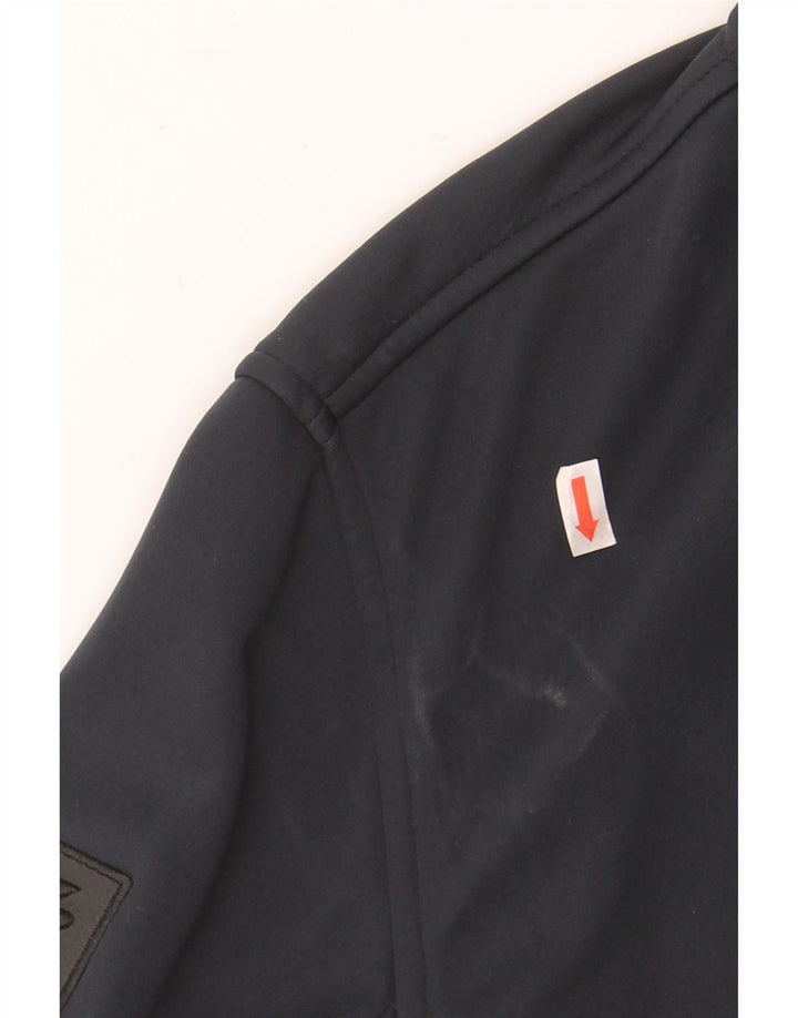 SUPERDRY Mens Zip Hoodie Sweater XS Navy Blue Polyester Vintage Superdry and Second-Hand Superdry from Messina Hembry 