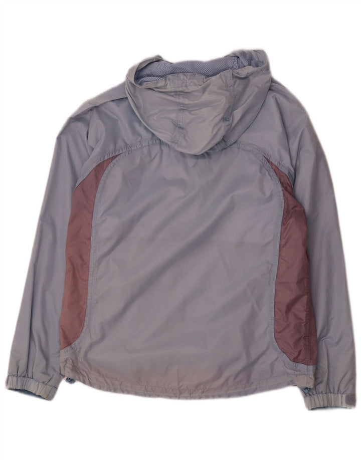 Helly Hansen Jungen-Windjacke mit Kapuze, 11–12 Jahre, blaues Farbblockdesign