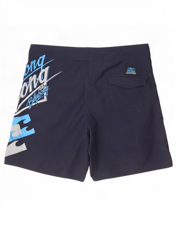 Pantaloncini da bagno grafici da uomo Billabong XL poliestere blu navy