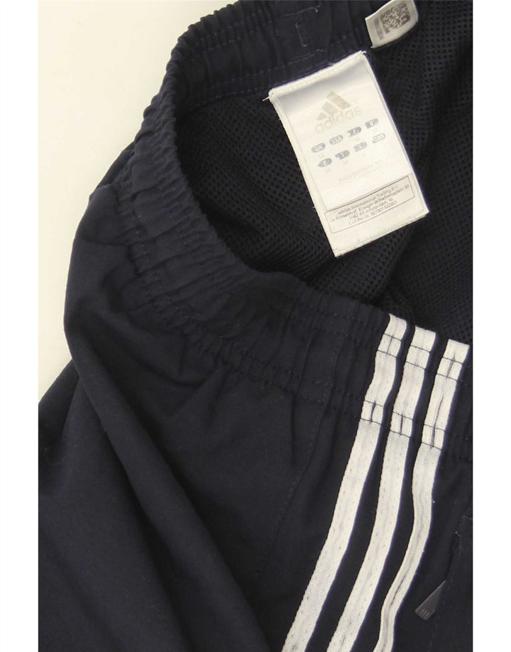 Adidas Damen Trainingshose Jogger UK 12 Medium Marineblau Polyester