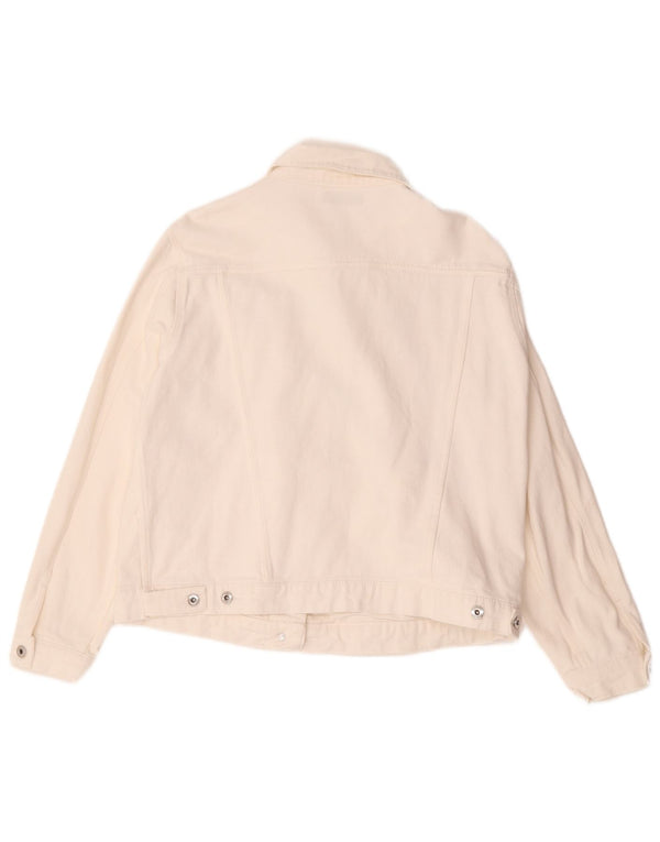 Calliope Womens Denim Jacket UK 18 XL White
