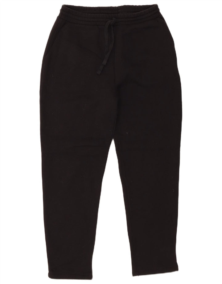 Zara Womens Tracksuit Trousers UK 12 Medium Black Cotton