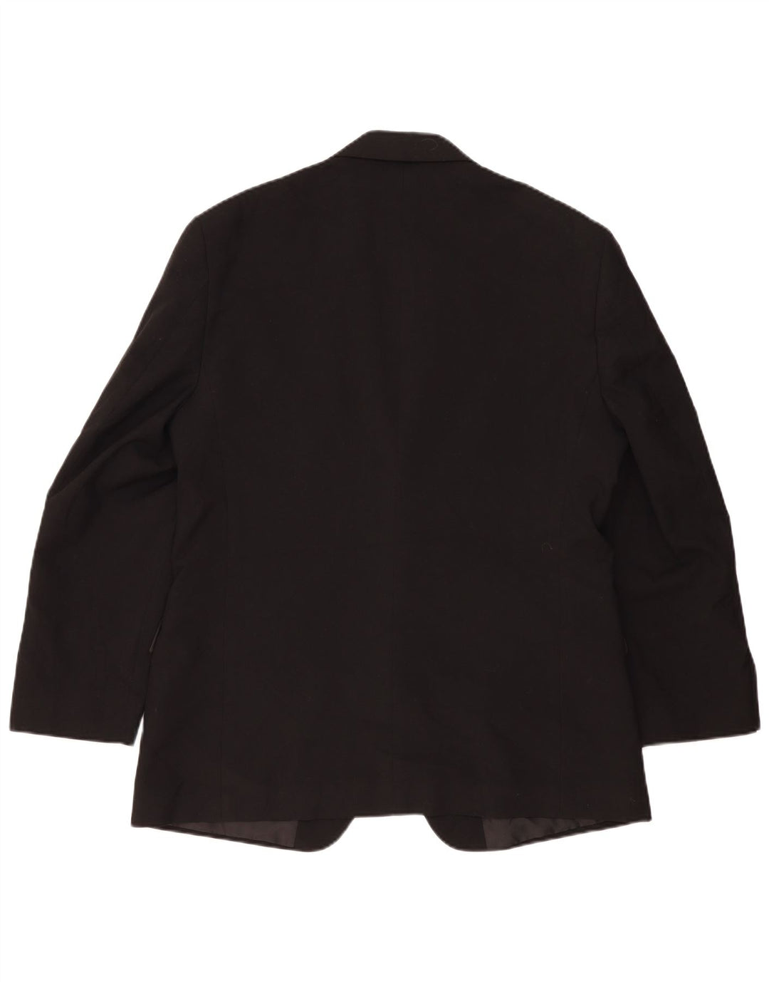 Marks & Spencer Mens 2 Button Blazer Jacket UK 42 Large Black Polyester