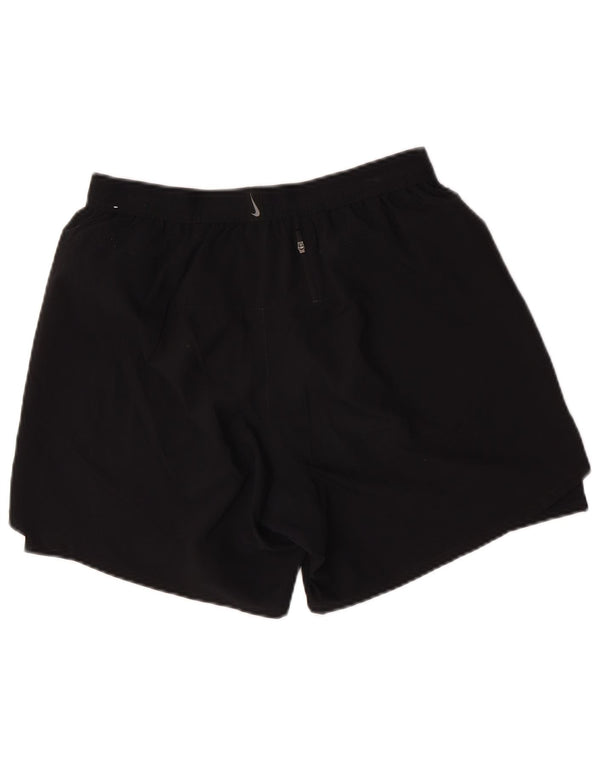 Nike Womens Dri Fit Sport Shorts Large Black Polyester