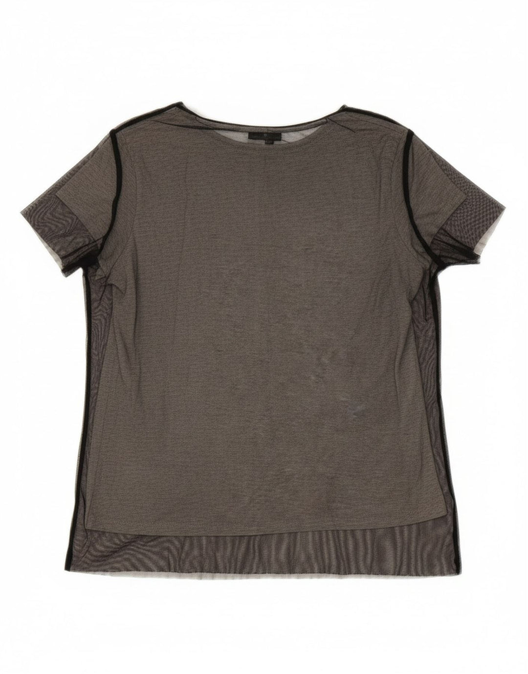 GUESS Womens Graphic T-Shirt Top UK 6 XS Grey Polyester