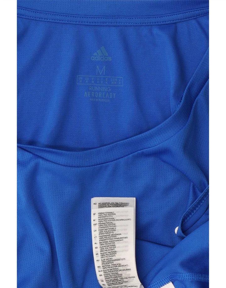 Vesta de top pentru bărbați Adidas Aeroready Graphic, poliester albastru mediu