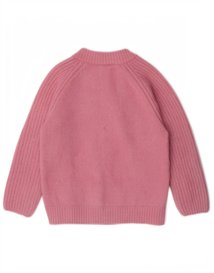 Vintage Womens Cardigan Sweater UK 14 Medium Pink