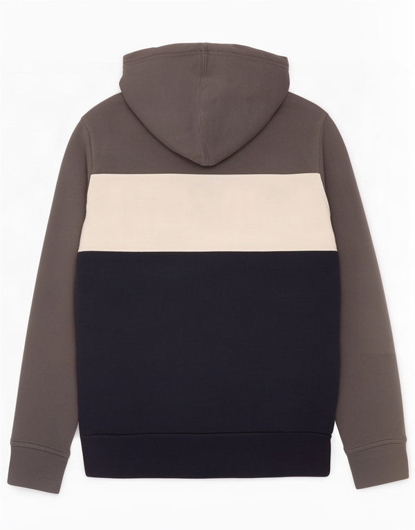 Maglione con cappuccio grafico da uomo Levi's Small in cotone color block grigio