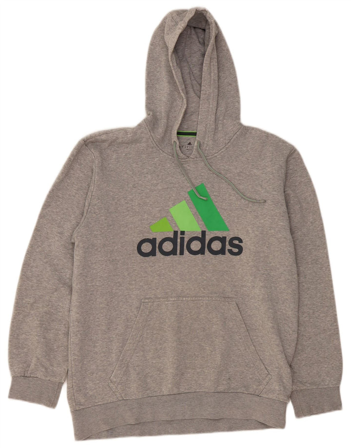 Adidas Herren Graphic Hoodie Pullover Mittelgrau