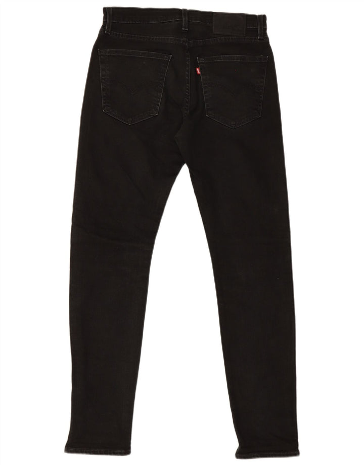 Męskie jeansy slim fit Levi's W30 L29 Czarna bawełna