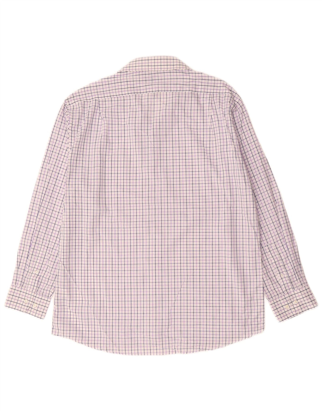 DOCKERS Mens Shirt Size 16 1/2 Large Purple Check Cotton