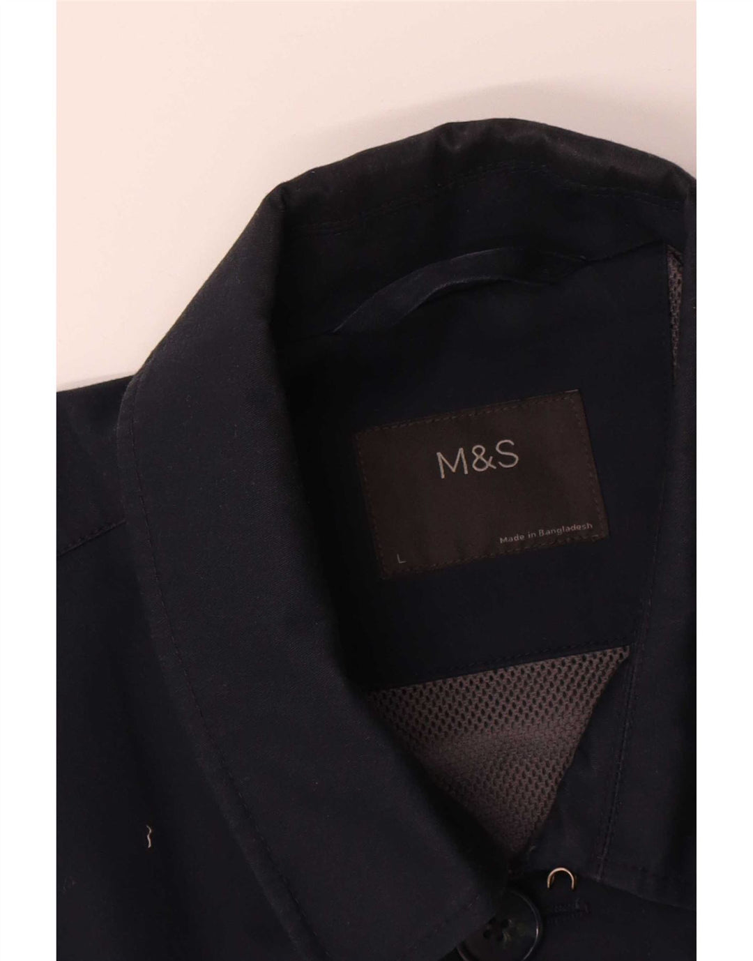 Marks & Spencer Płaszcz męski UK 40, duży, granatowy, bawełniany