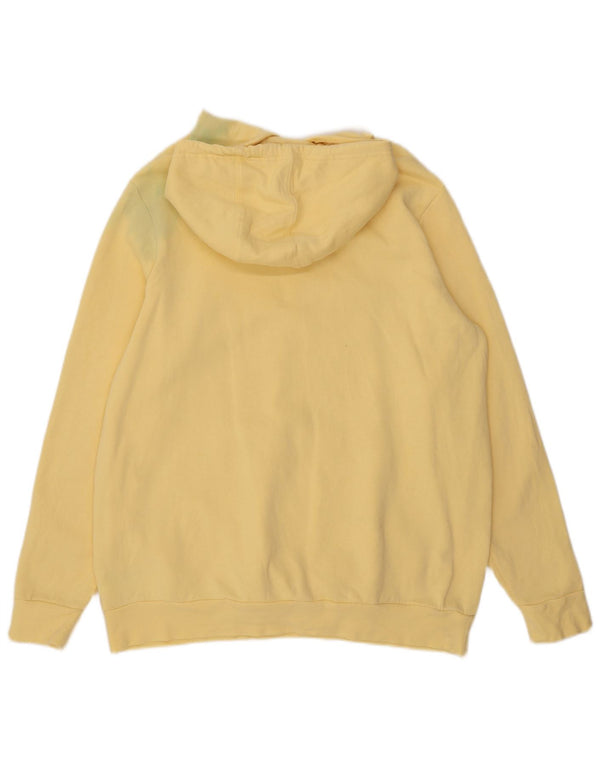Adidas Womens Graphic Hoodie Jumper UK 20/22 XL Yellow Cotton