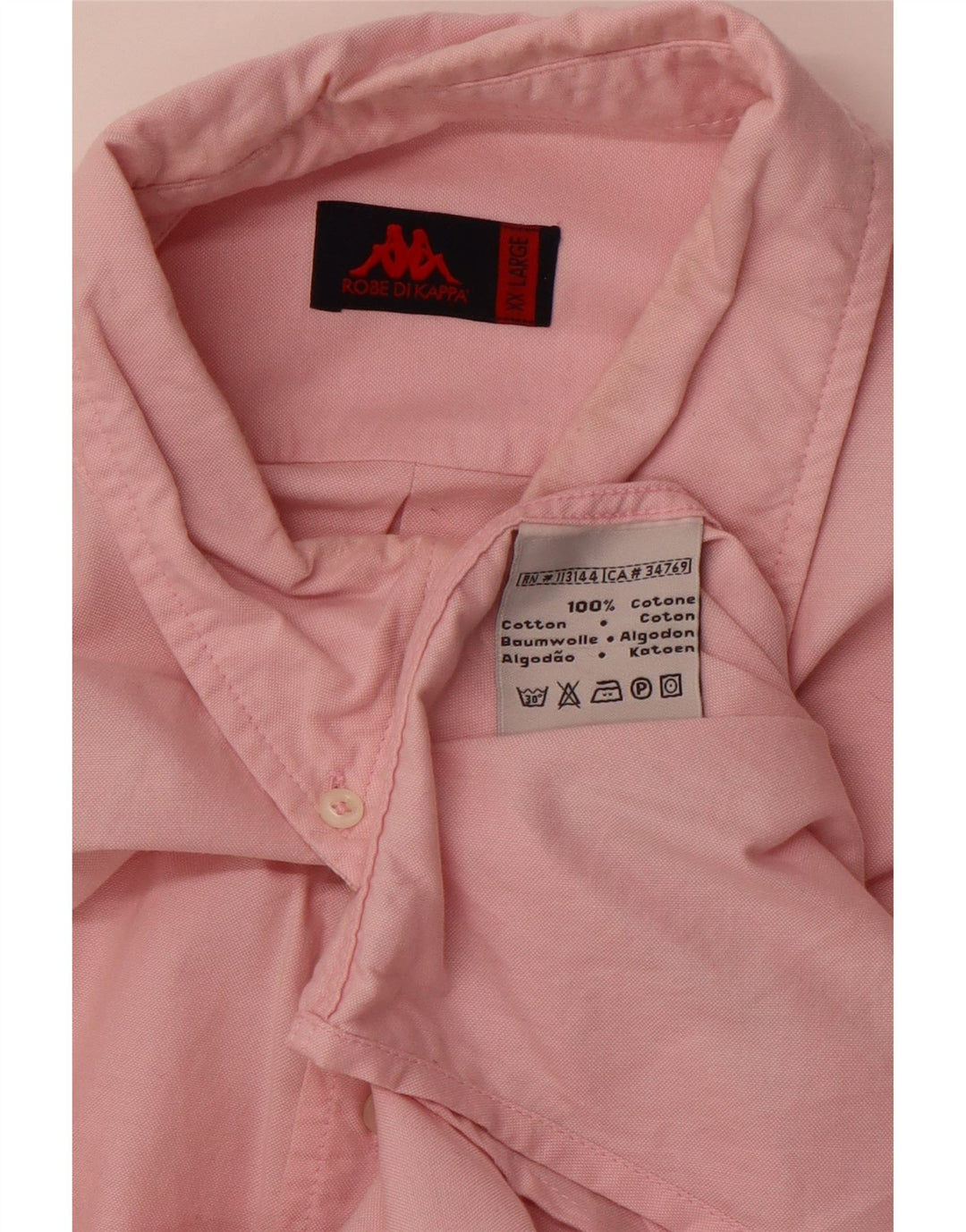 KAPPA Mens Shirt 2XL Pink Cotton