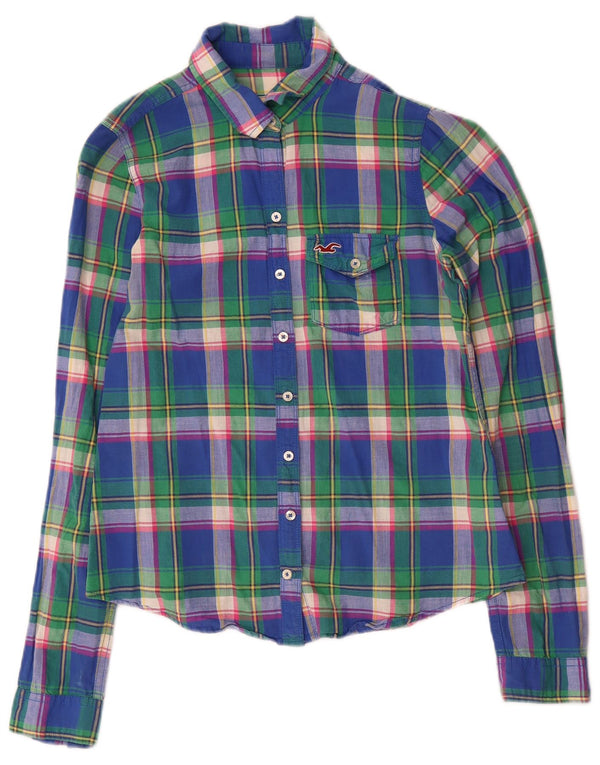 Hollister Womens Shirt UK 12 Medium Multicoloured Check Cotton