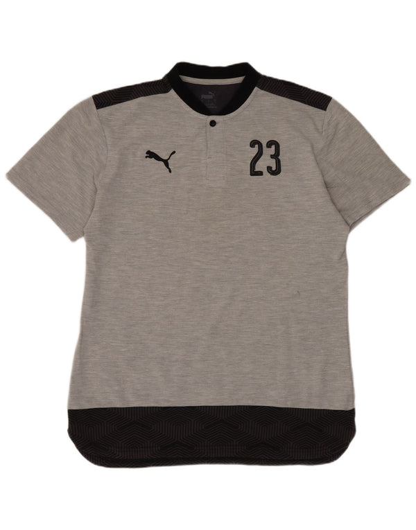 Puma Mens SSG Halvestorf/Herkendorf Graphic T-Shirt Top Large Grey Sports