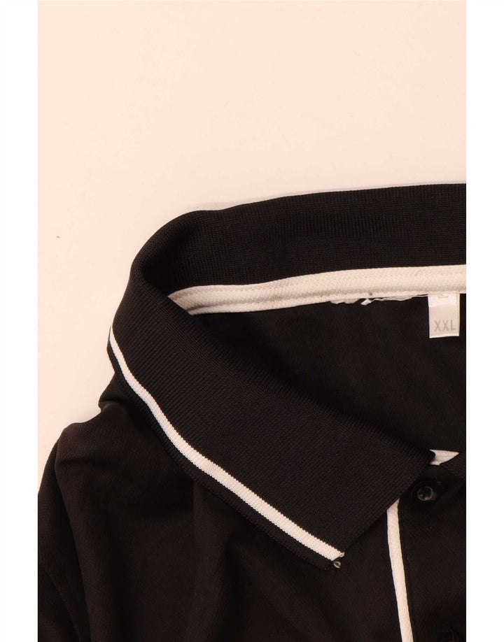Adidas Polo Shirt til mænd 2XL Sort Colourblock
