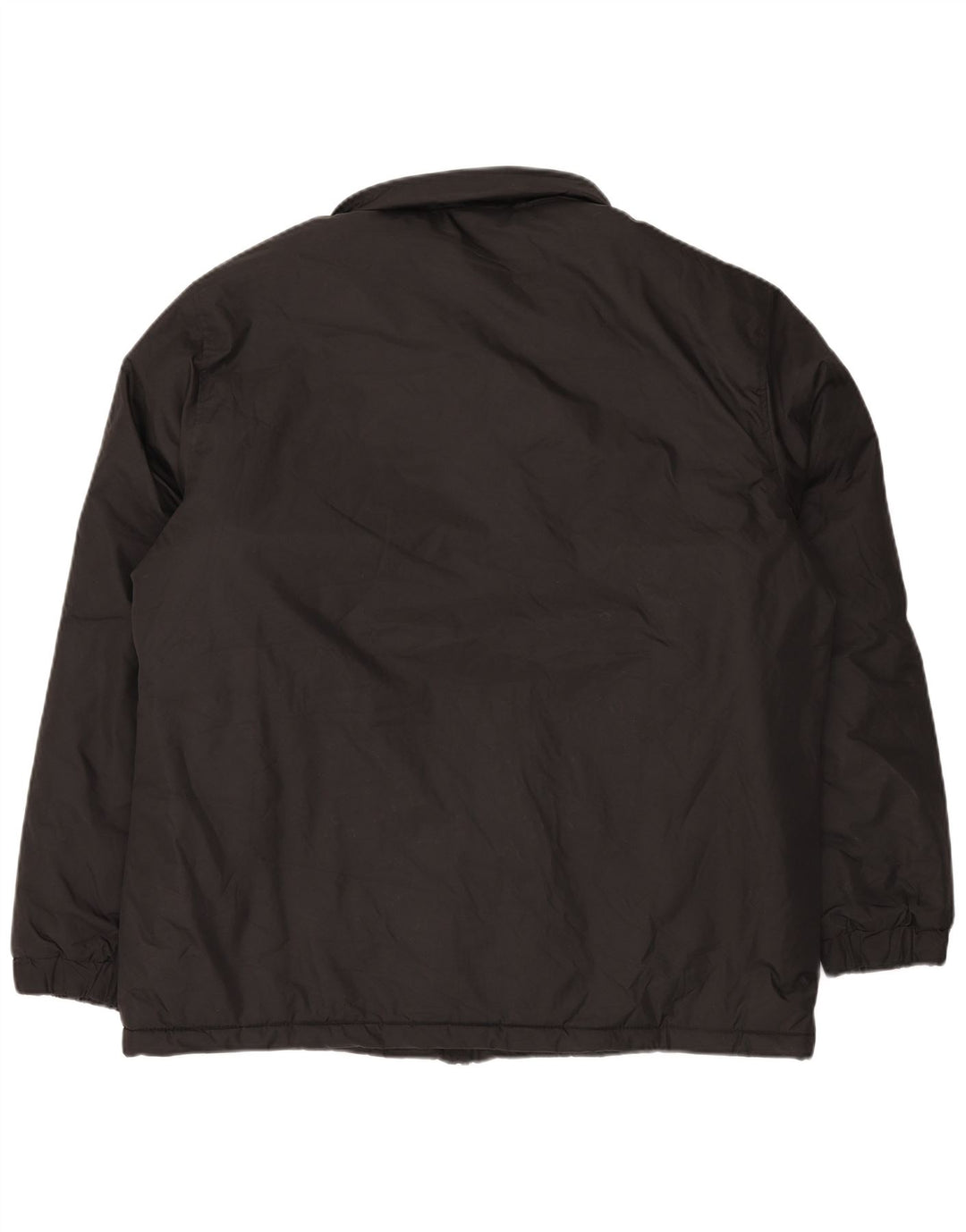 KAPPA Mens Windbreaker Jacket UK 44 2XL Black Polyester