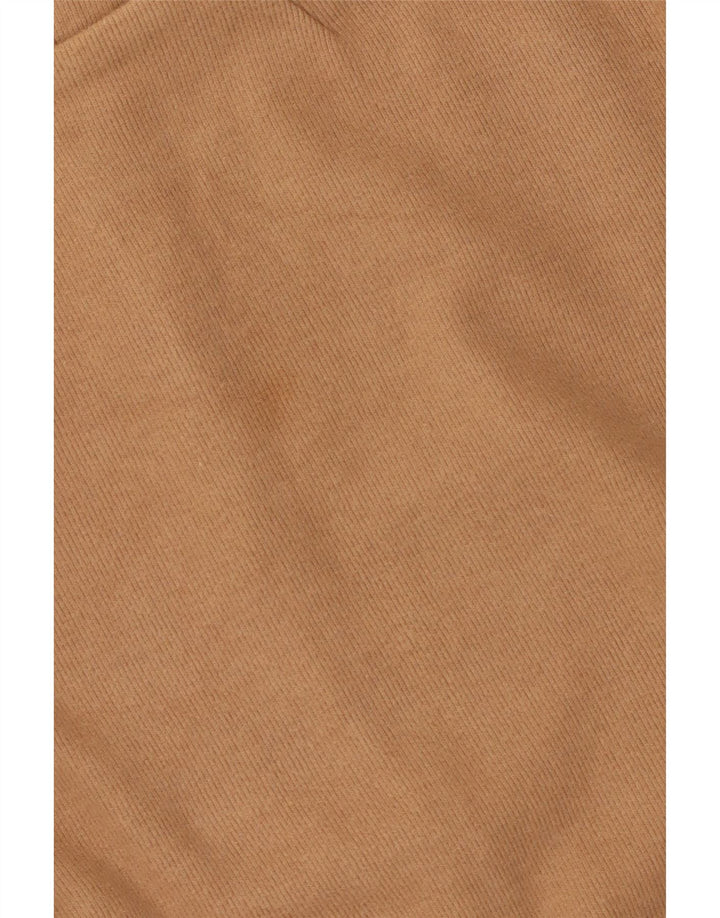 Marks & Spencer Womens Jumper Dress UK 12 Medium Brown Cotton
