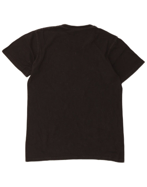 Hard Rock Cafe Mens Rockestra Graphic Camiseta Top Pequeño Algodón Negro