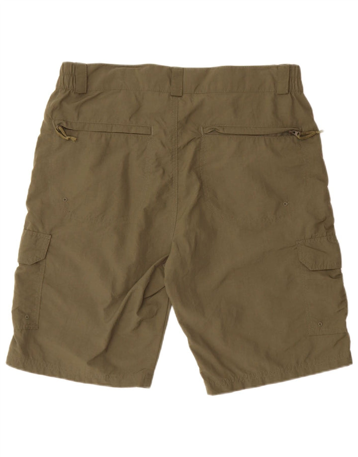 MOUNTAIN WAREHOUSE Mens Cargo Shorts W34 Large  Khaki Nylon