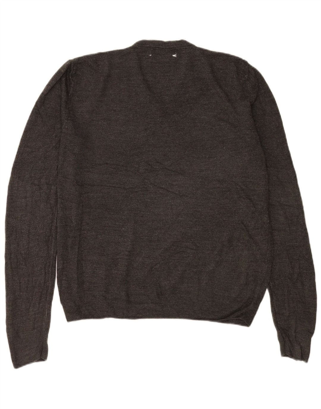 Maglione da uomo con scollo a V Marks & Spencer grande acrilico grigio