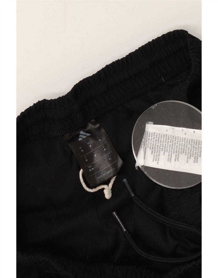 Adidas Mens Tracksuit Trousers Joggers Medium Black Polyester