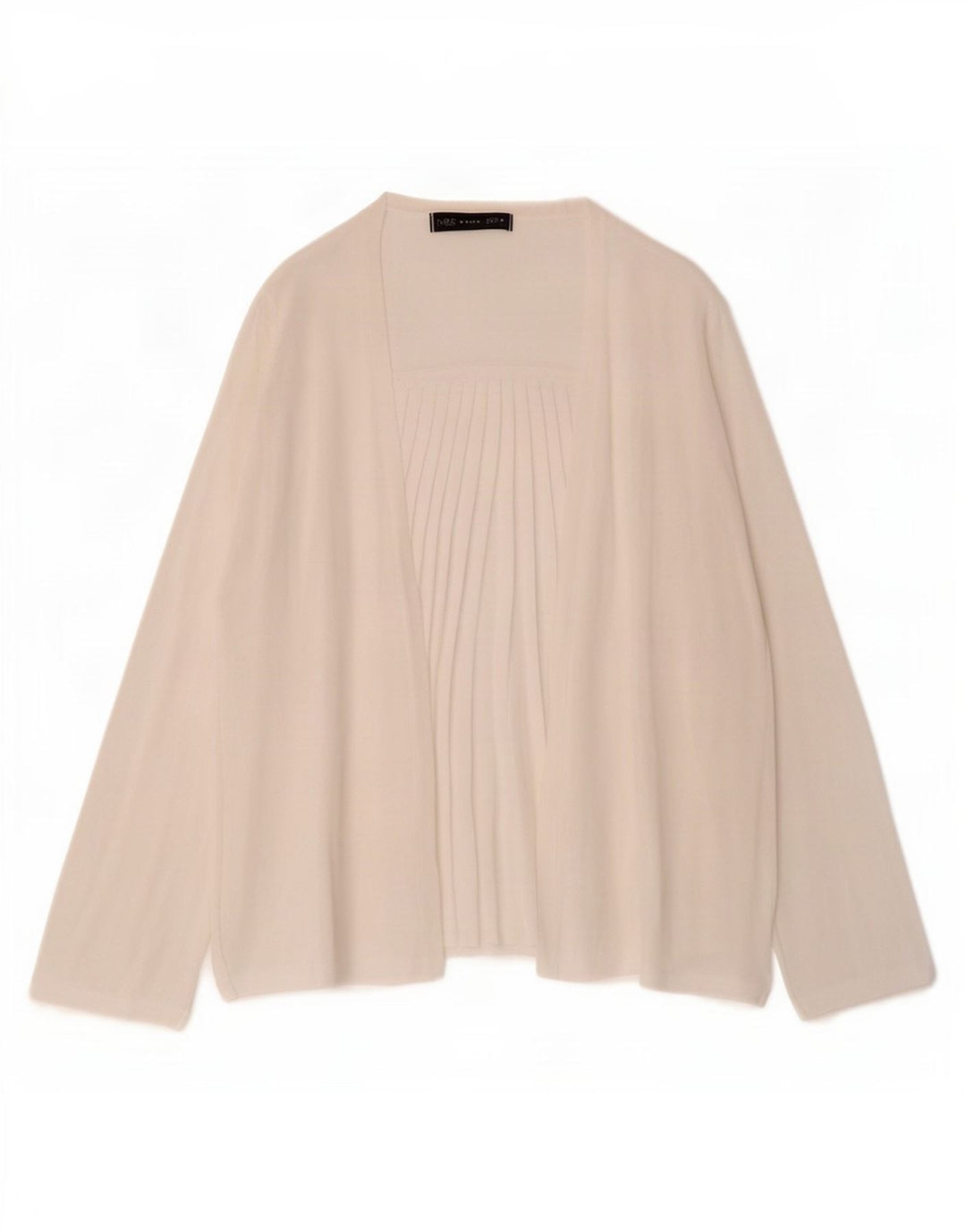 Top cardigan con maniche a 3/4 da donna Marks & Spencer UK 12 Viscosa bianca media
