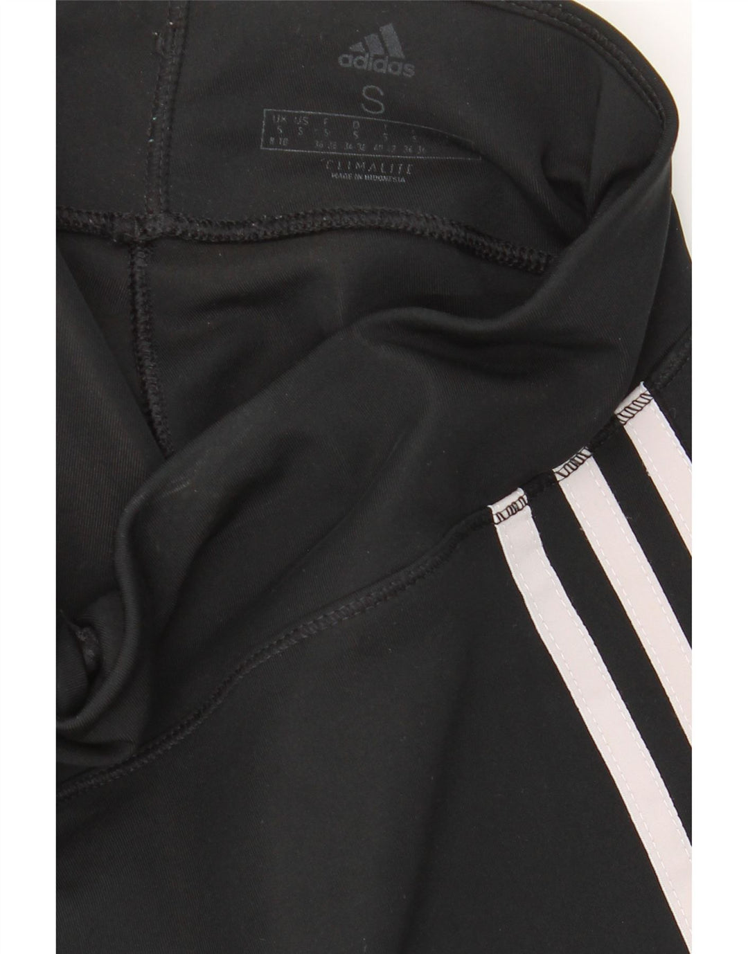 ADIDAS Womens Climalite Leggings UK 8/10 Small  Black Vintage Adidas and Second-Hand Adidas from Messina Hembry 
